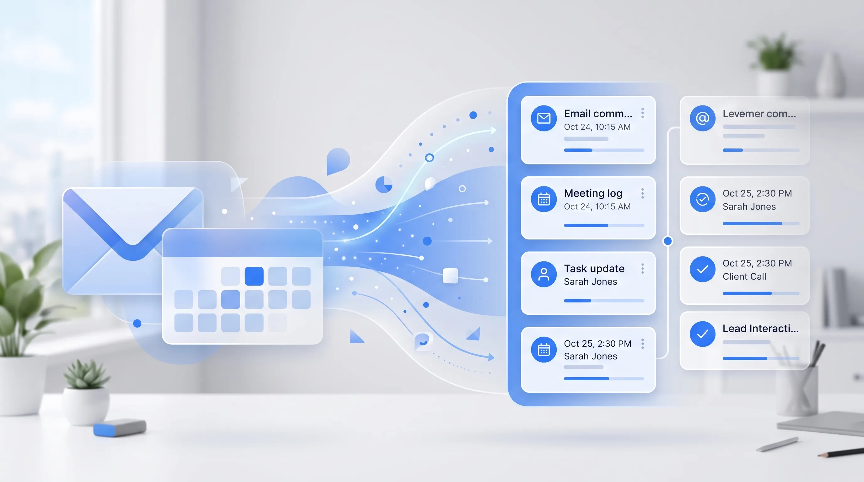 Datenfluss E-Mail und Kalender ins CRM