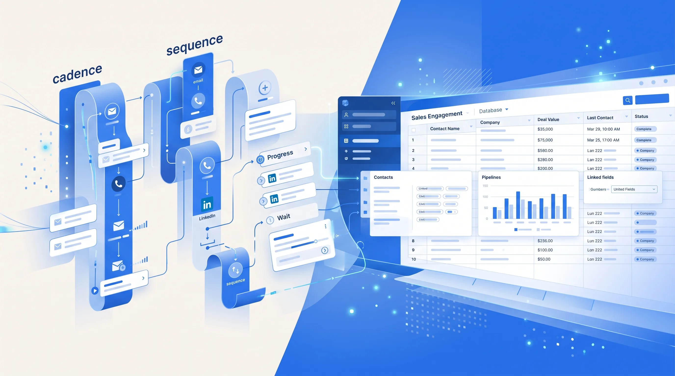 Sales Engagement und CRM als Schichten im Stack