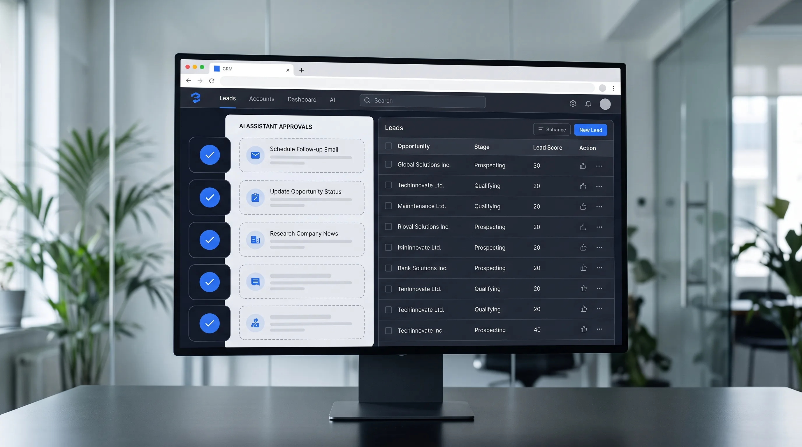 Vertriebs-KI-Assistent mit Vier-Augen-Prinzip vor Kundenkontakt