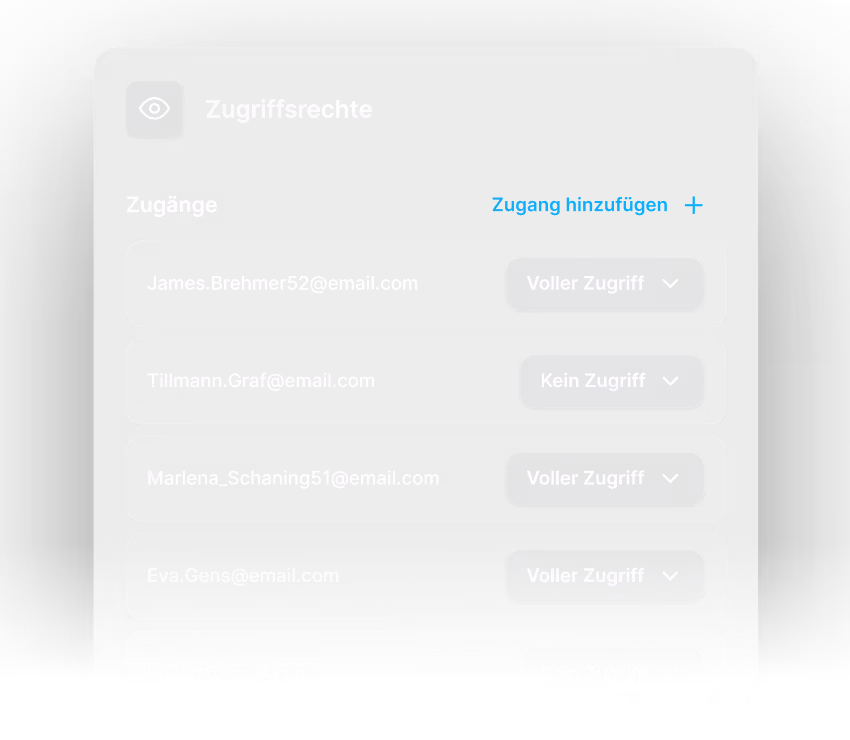 Zugriffsrechte und Kundenzugänge im gebrandeten Portal verwalten